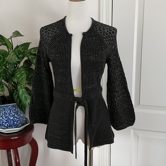 Tahari Sweaters - Tahari belted cardigan